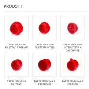 Produzione tappi in plastica